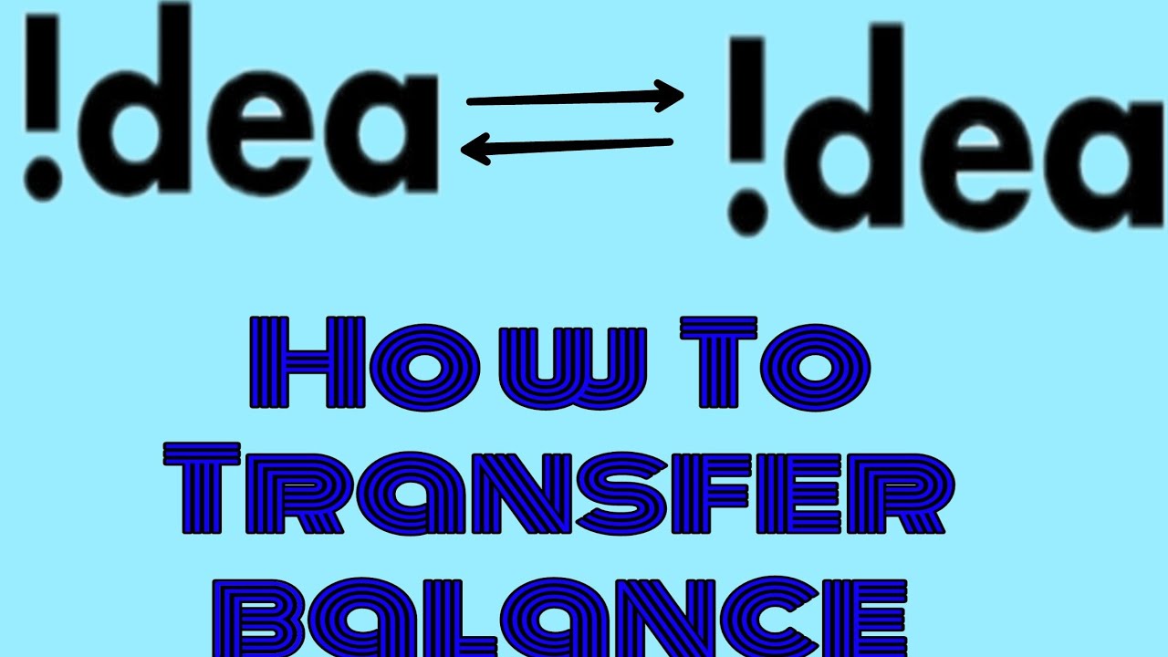 idea sim se balance kaise transfer kare | how to transfer balance from idea Mobile to idea sim.
