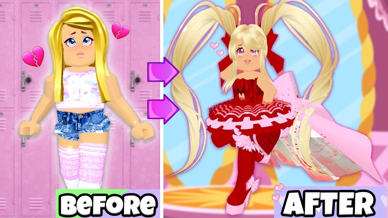I GAVE THE NEW GIRL AT SCHOOL AN EXTREME ROYALE HIGH MAKEOVER! Roblox Royale High Story