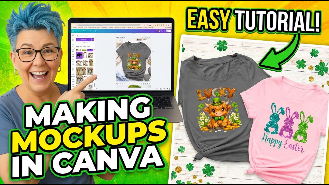 Макеты цифровых товаров для Etsy в Canva