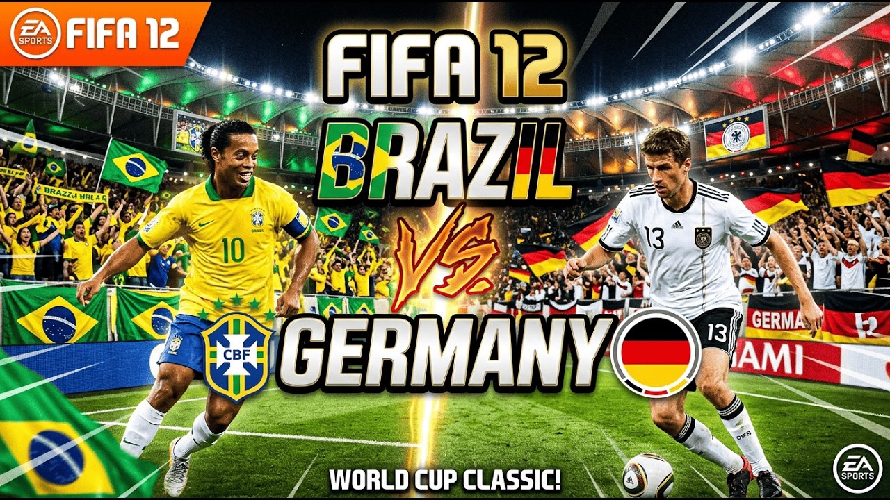 FIFA 12 - BRAZIL v GERMANY - GAMEPLAY 2026