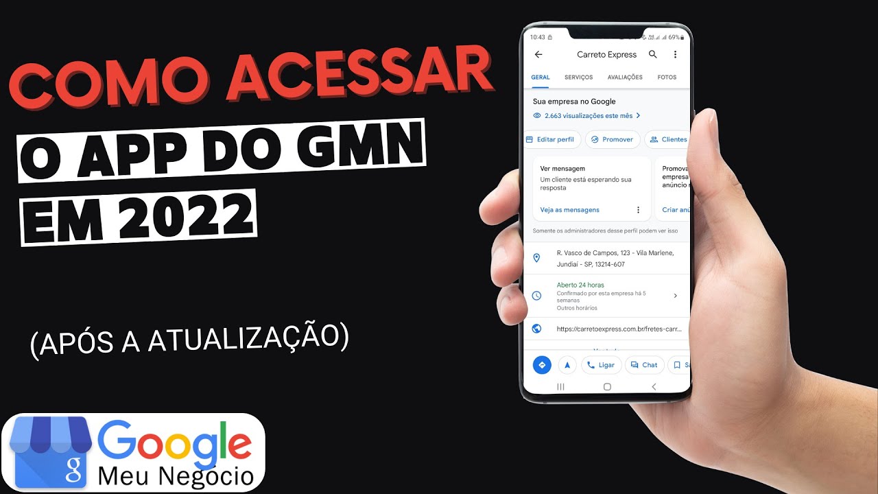 Como acessar o Aplicativo/APP do Google Meu Negócio em 2022 - Google My Business