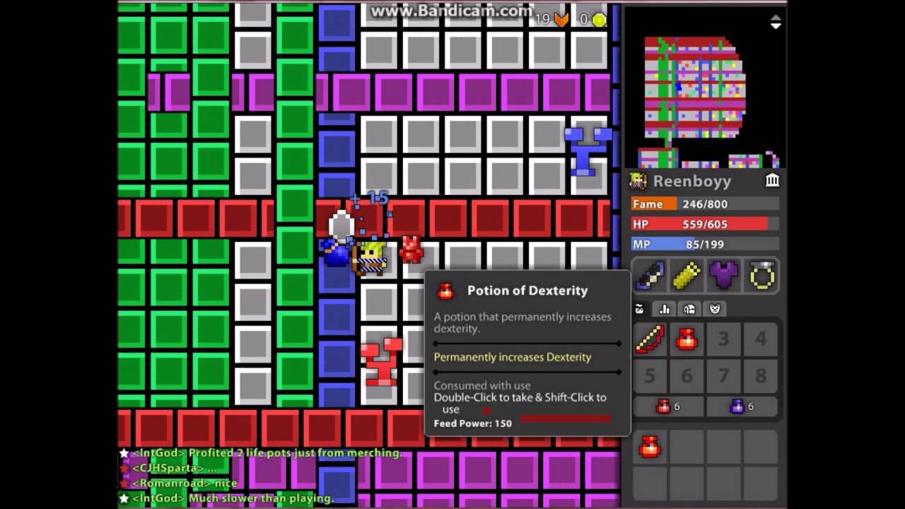 Rotmg~ Pot Farming With Archer (White Bags Included)