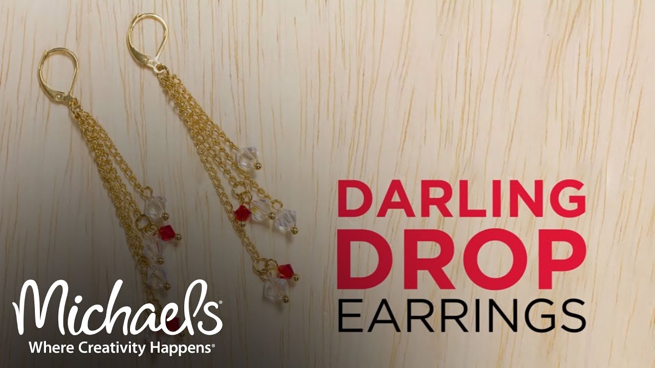 How to Make Darling Drop Earrings | What&rsquo;s New | Michaels