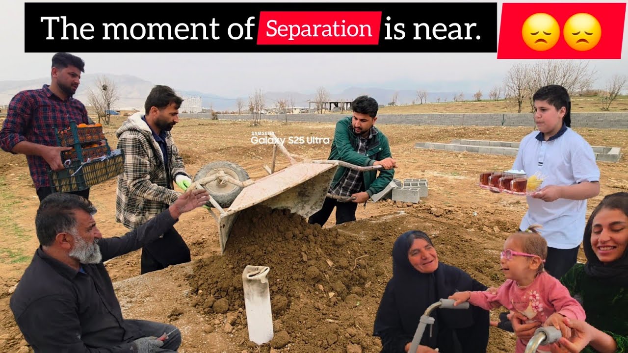 The Challenges of Building a House in an Iranian Village; Tahmoures Was Left Alone! 😧🏠