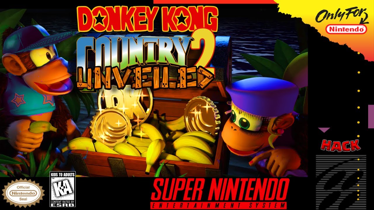 Donkey Kong Country 2 Unveiled - Hack [SNES] Any%