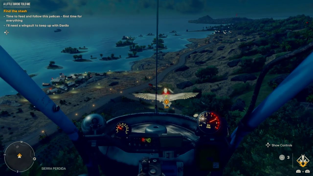 Far Cry 6 Treasure Hunt Little birdie told me / Follow the Pelican to reach  stash / Avispa Buzzer