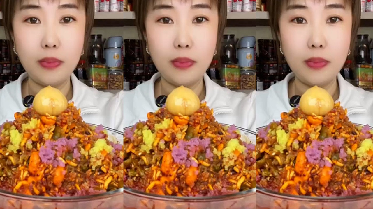 [MUKBANG] delicious crispy shrimp eggs rainbow - shrimp 파삭 파삭 한 알 무지개 - 새우 생