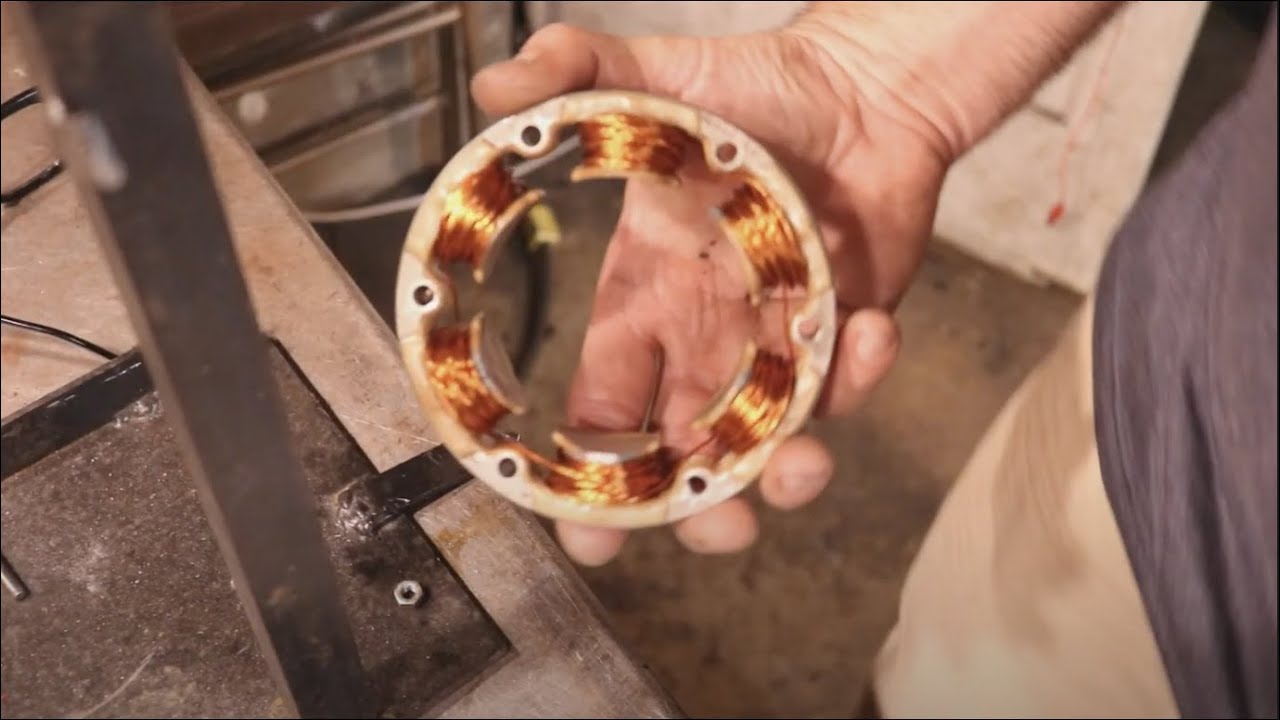 How to rewrap a stator, fix a stator, motorcycle stator repair.Vintage Honda stator rebuild