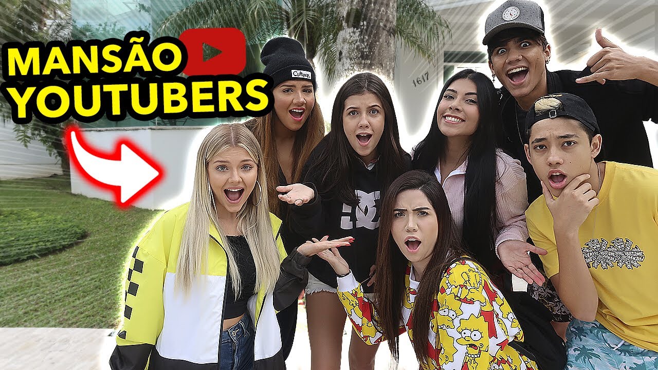 CHEGUEI NA MANSÃO DOS YOUTUBERS!!!