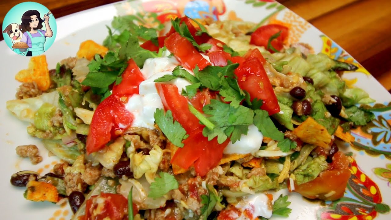 Easy Doritos Taco Salad 🌮🥗 WW Friendly! (Weight Watchers) With Points on all Plans💚💙💜