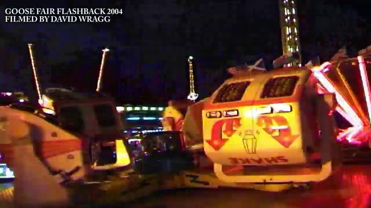 Nottingham Goose Fair Flashbacks 2004 Mellors Crazy Shake, Frisbee, Superbowl, Wave Swinger, Sizzler