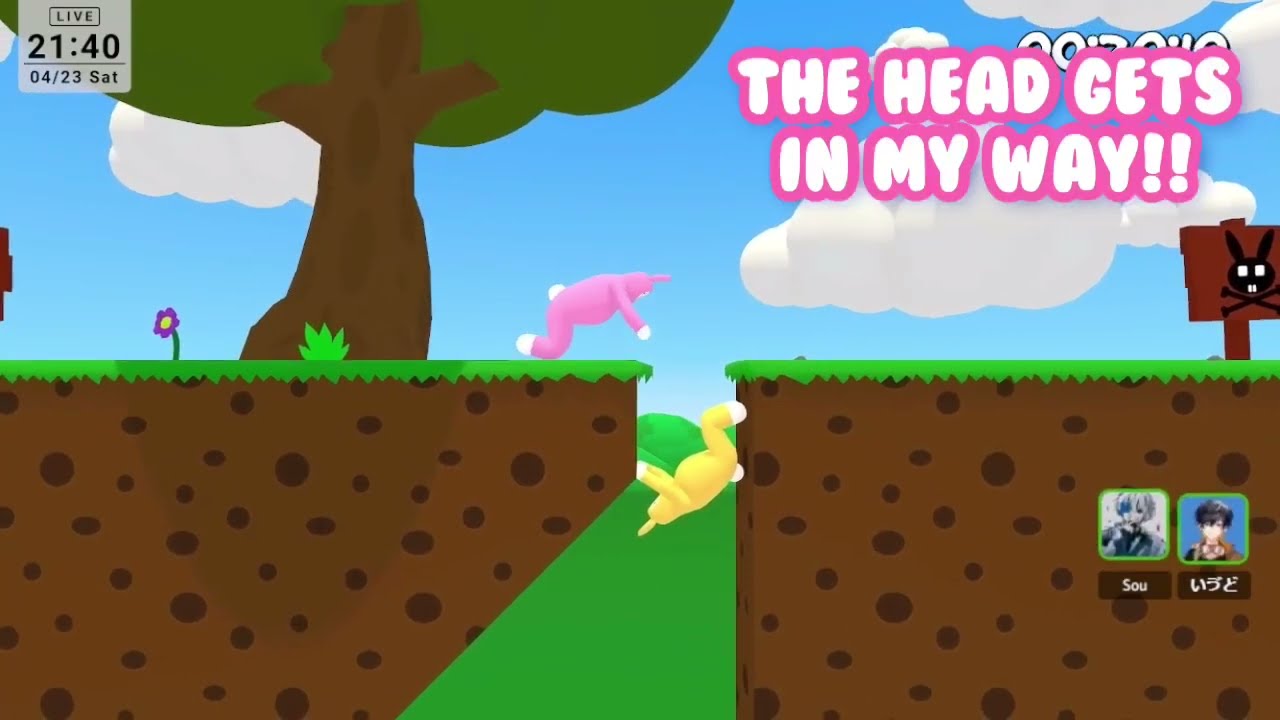 (Sou/Ivudot いゔどっと) Funny Moments: Sotto Blue plays Super Bunny Man Part 1