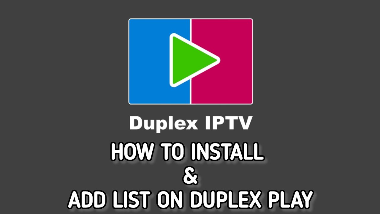 How install&nbsp; / Add playlist to Duplexplay IPTV player App