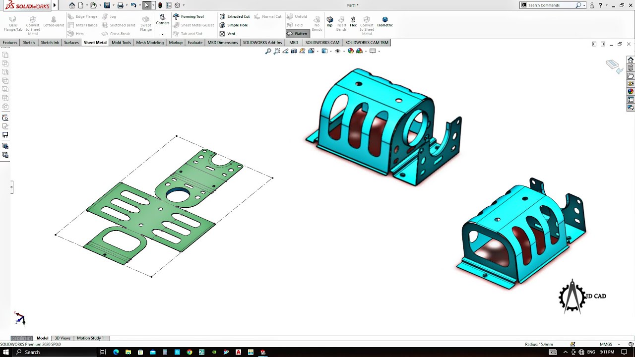 Solidworks Tutorial sheet metal cover #tutorial #solidworks #solidworkstutorialsforbeginners
