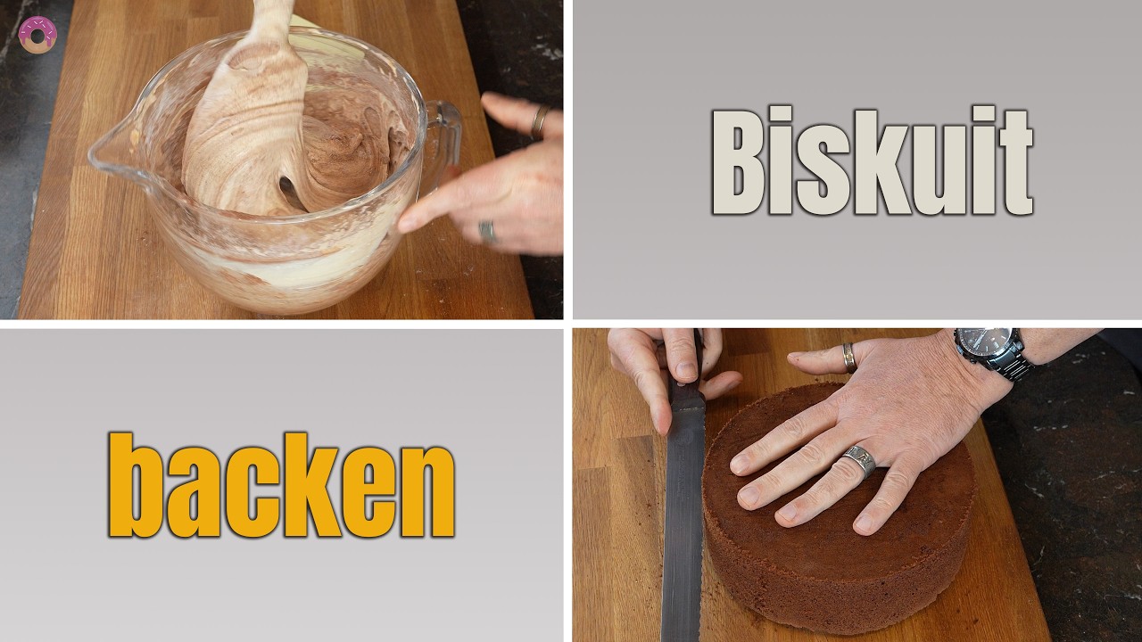 Dunklen Biskuit herstellen | So macht´s der Konditor 👨‍🍳