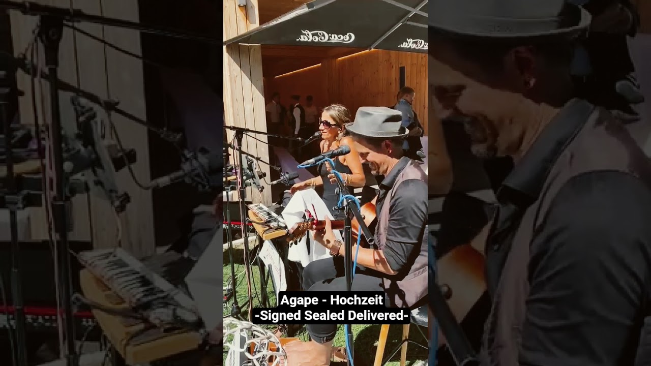 Hochzeitsband Lichtf&auml;nger - Akustikduo - Signed Sealed Delivered Cover #hochzeitsband