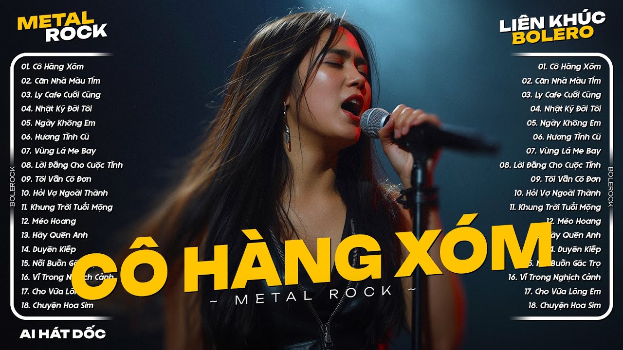 Li&ecirc;n Kh&uacute;c Metal Rock Bolero - C&ocirc; H&agrave;ng X&oacute;m ♫ Nhạc Bolero Rock Nghe Tr&ecirc;n Xe Cực Cuốn 2025 | AI H&aacute;t Dốc