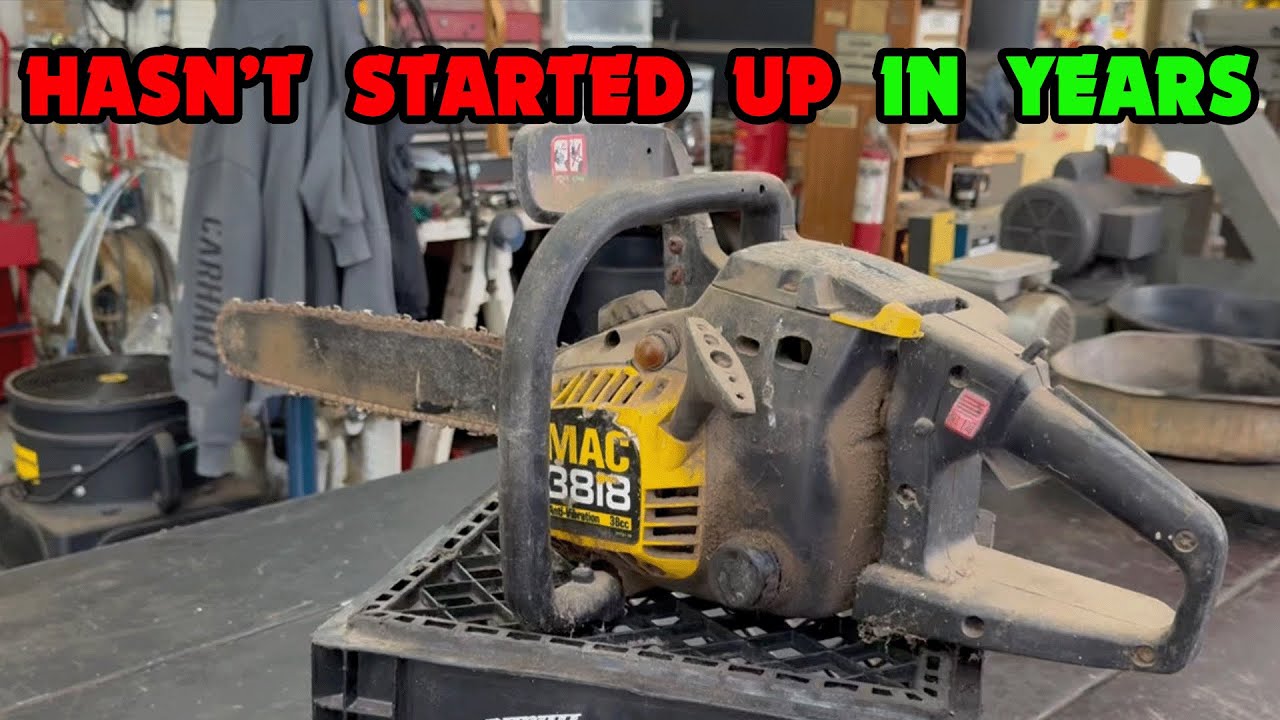 Cleaning Carburetor & Replacing Fuels Lines on a Mac 3818 Chainsaw