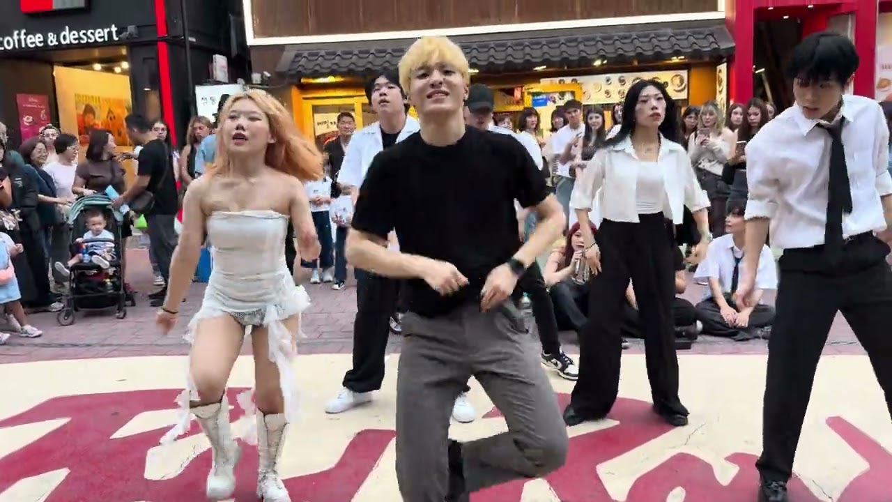 HONGDAE K-POP GROUP BUSKING (BEOUR CREW) - [Ateez] Guerrilla (3)