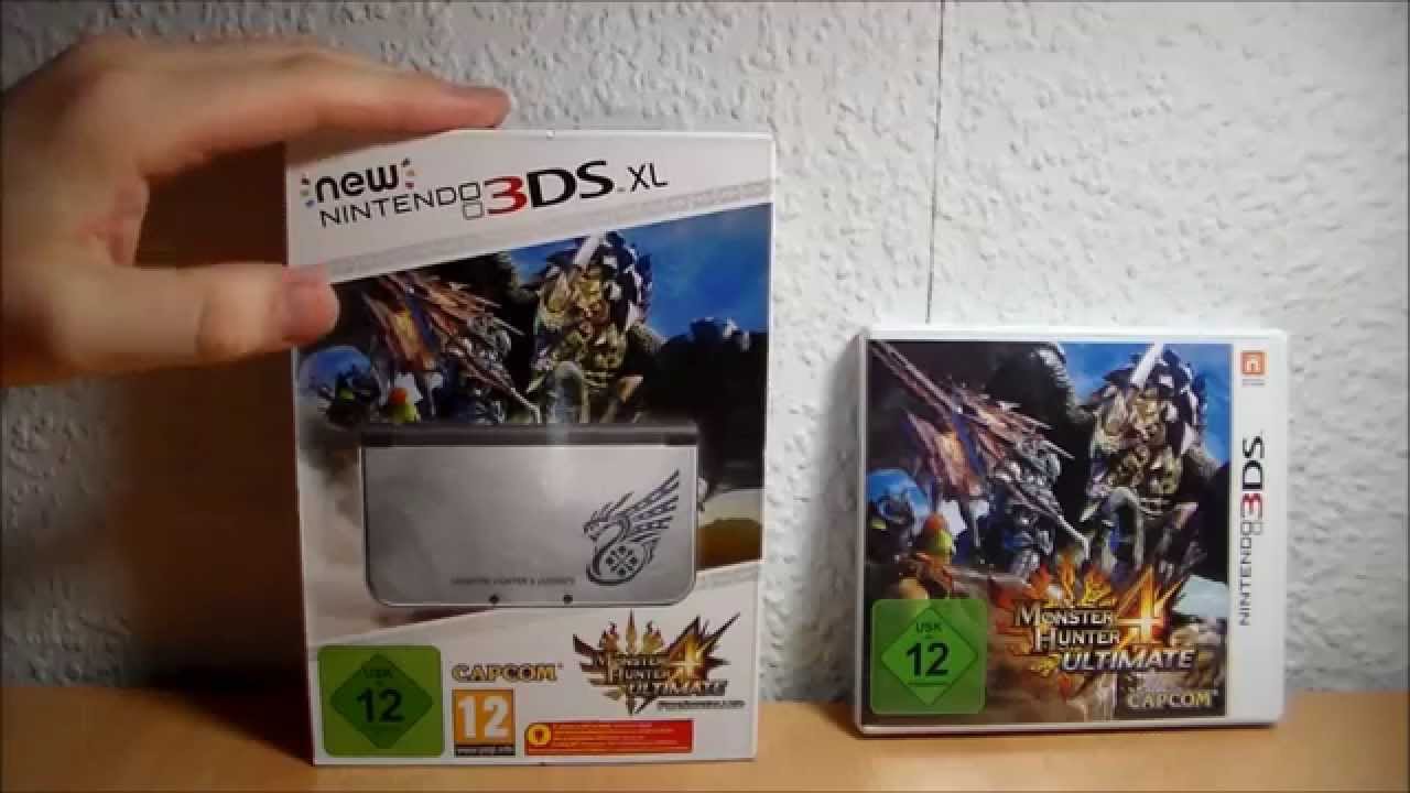 Monster Hunter 4 Ultimate - NEW 3DS XL Bundle [German/Deutsch] unboxing