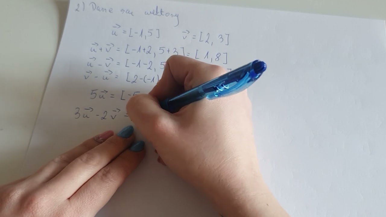 Geometria analityczna. Działania na wektorach