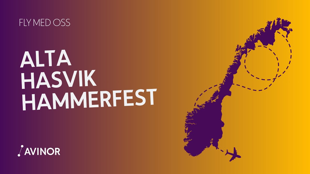 Fly med oss till Alta, Hasvik og Hammerfest