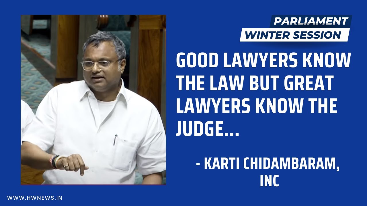 Karti Chidambaram’s remarks on The Advocates (Amendment) Bill, 2023 | Parliament Session | Congress