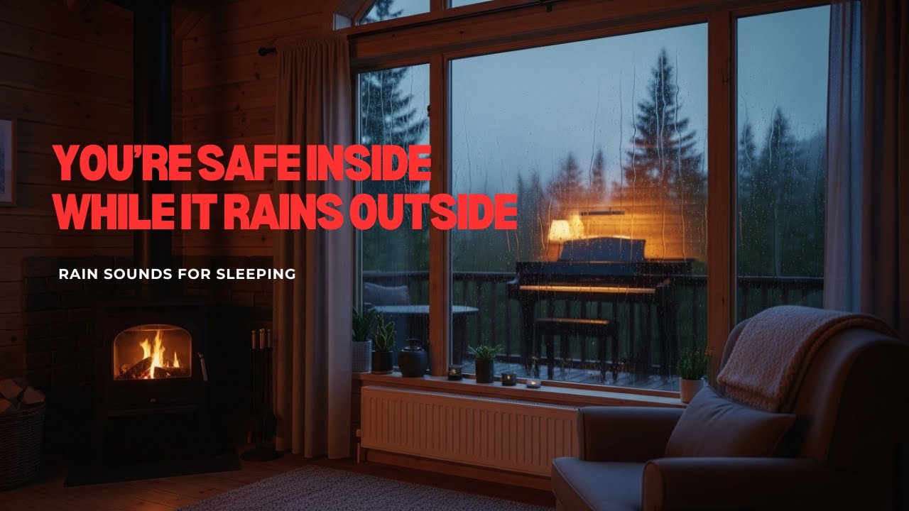You’re Safe Inside While It Rains Outside | Sleep After a Long Day