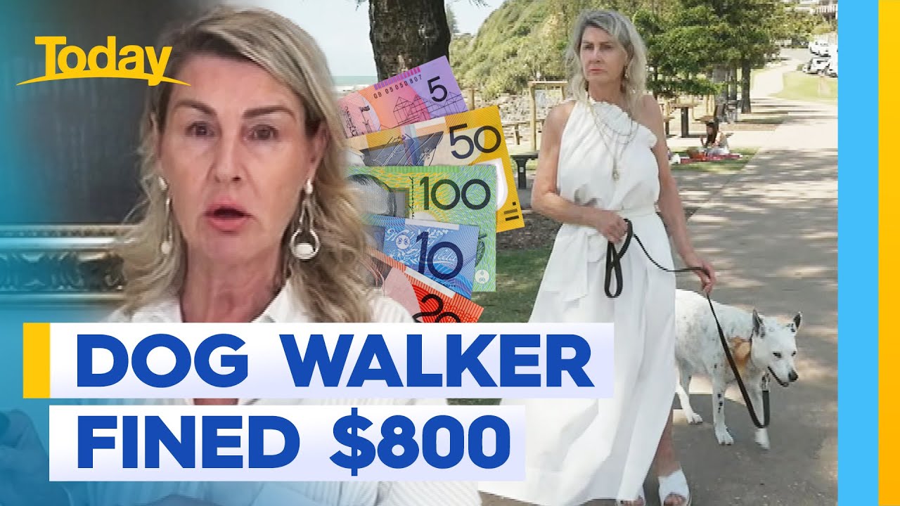 Dog owner cops $800 fine over little-known leash rule | Today Show Australia