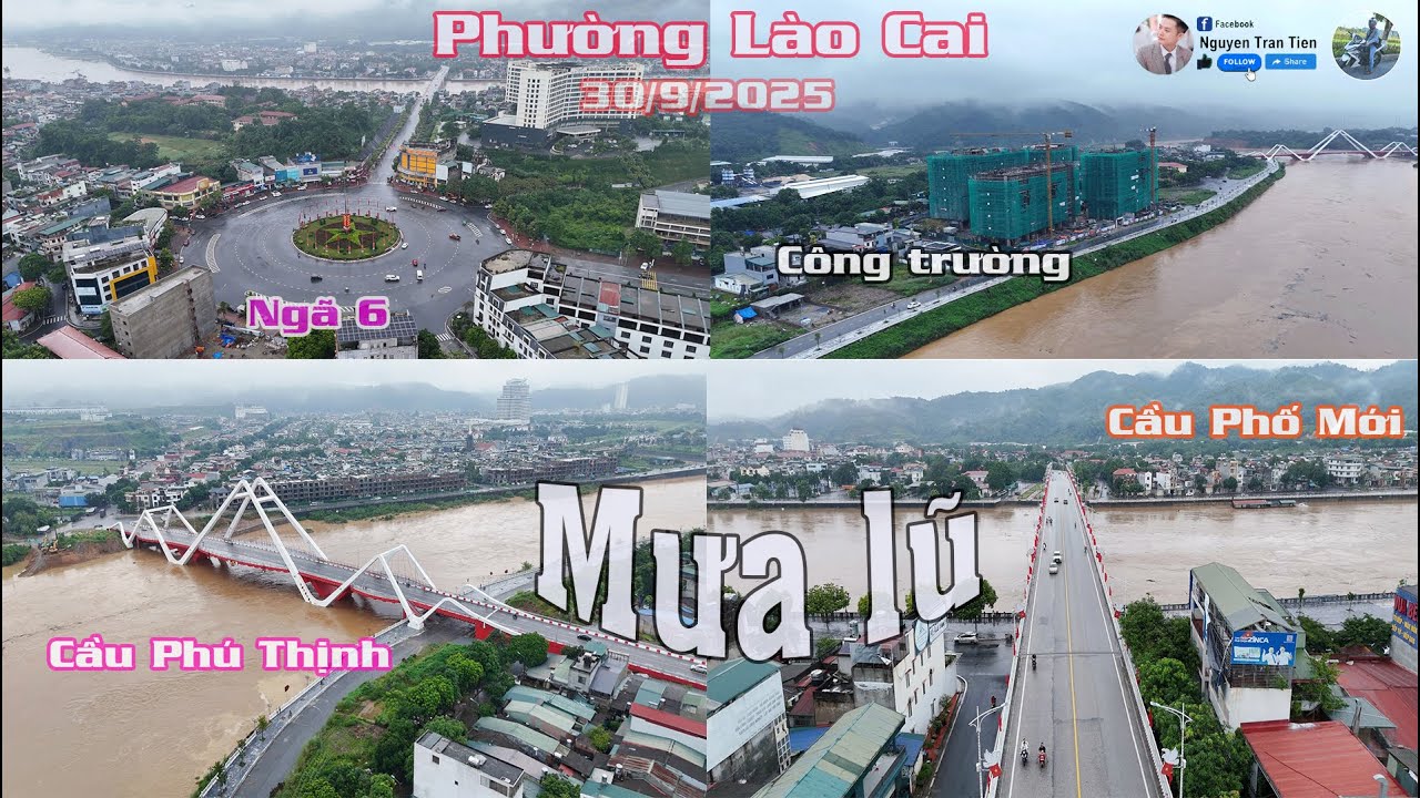 Phường Lào Cai  - Mưa Lũ ngày 30/9/2025 #laocai #muabao #thoitiet #flycam #xuhuongyoutube