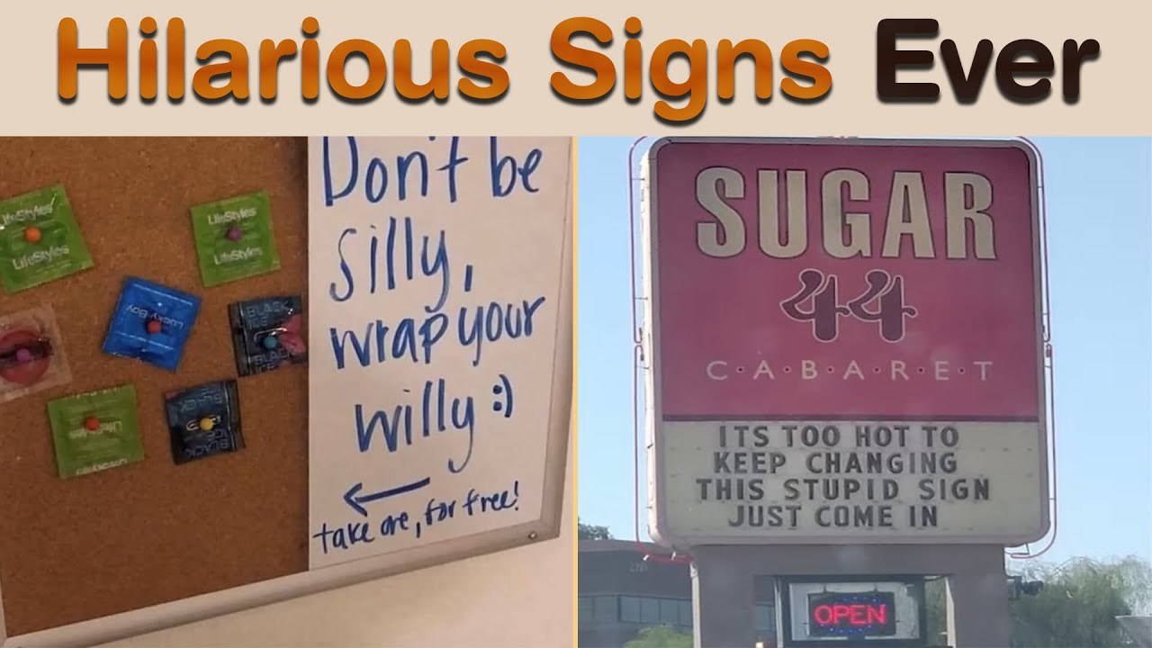 Hilarious Signs Ever That Turn Simple Messages Into Comedy Gold || Sign Hub