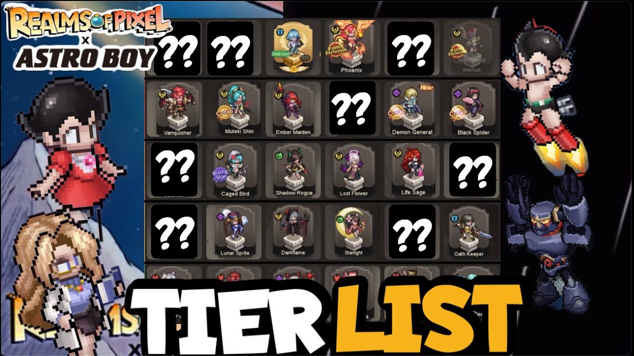 *UPDATED* 2026 TIER LIST X ASTRO BOY!! REALMS OF PIXEL 