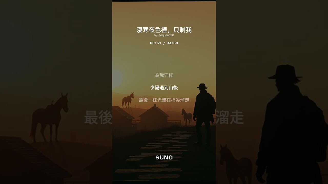 淒寒夜色裡，只剩我