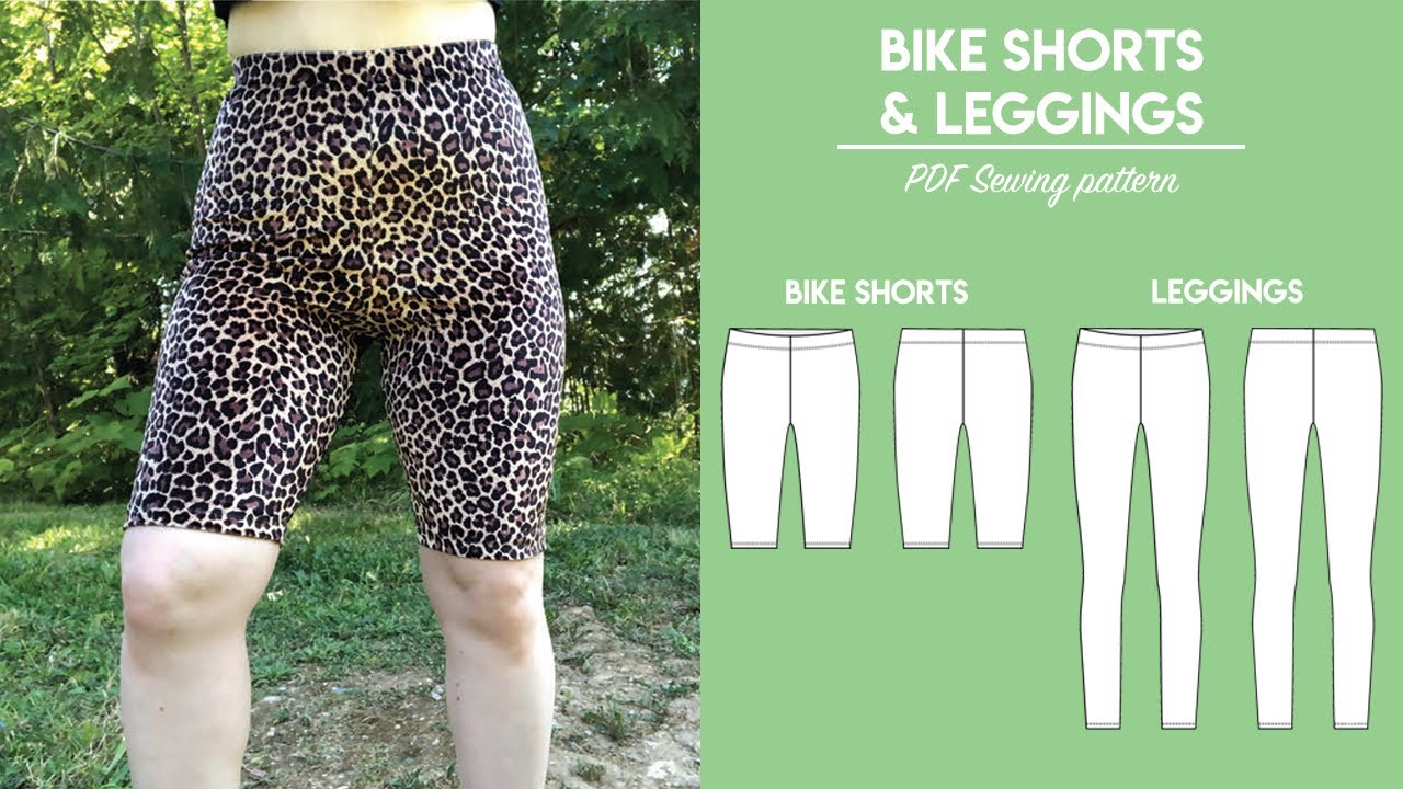 || How to Make Bike Shorts and Leggings with Downloadable Sewing Pattern | Beginner Friendly