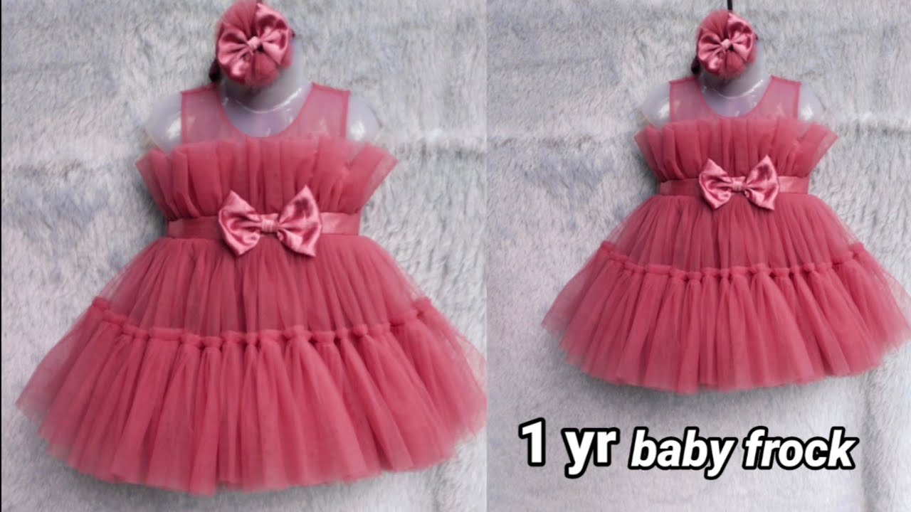 #babyfrock #frillfrock #trendyfrocks   How to make frill frock/1yr baby frock cutting and stitching