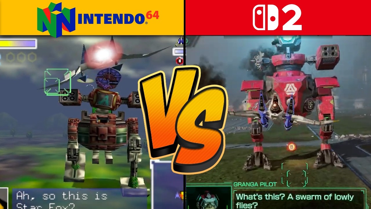 Star Fox - Switch 2 vs Nintendo 64 (Graphics Comparison)