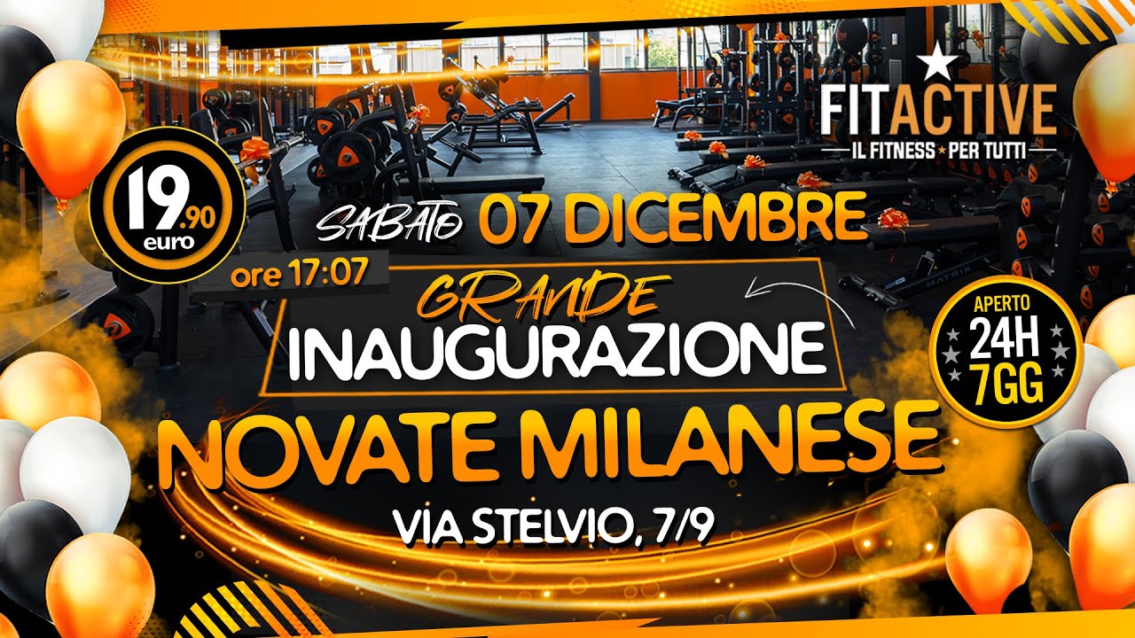 💥INAUGURAZIONE FITACTIVE NOVATE MILANESE💥
