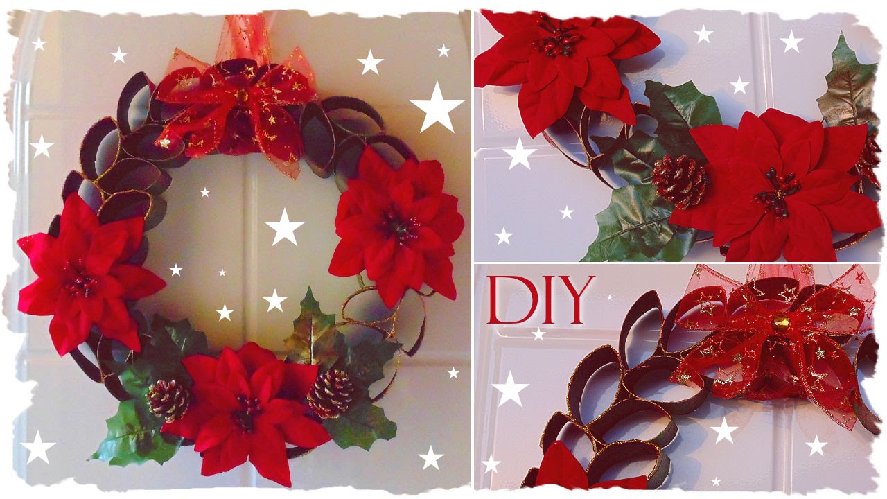 Tutorial: Ghirlanda Natalizia Fai Da Te | Riciclo Creativo | DIY Christmas Wreath