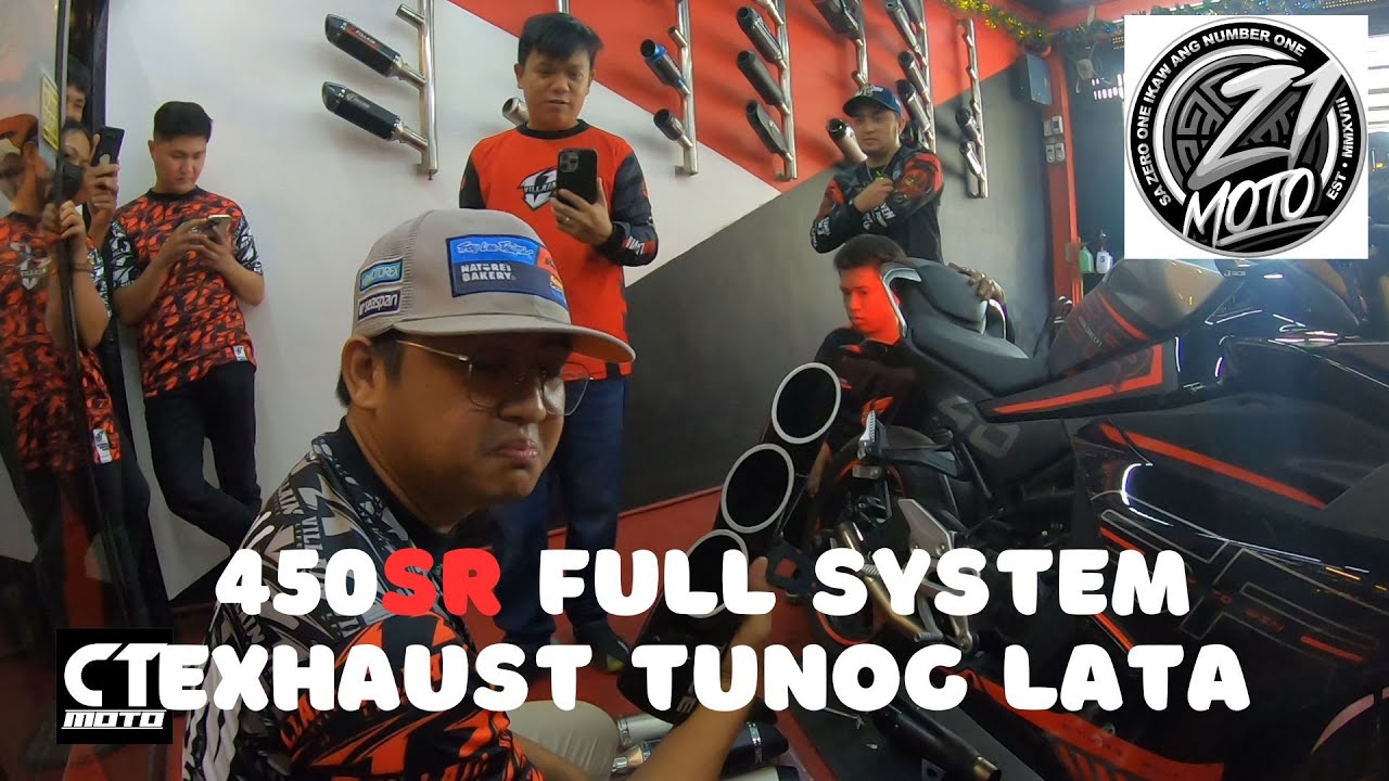 CF Moto 450SR Villain Full System Exhaust! CT Moto @zeroonemotovlogs #cfmoto450sr