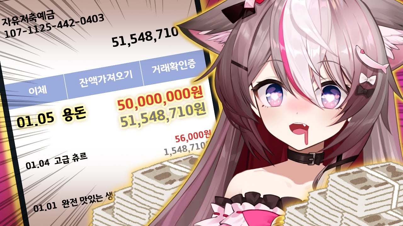 익명의 후원자님께 5000만원 용돈 받았습니다!!!!!!!!!