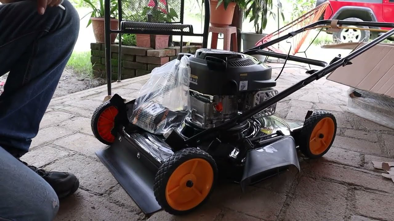 La podadora de pasto o césped de carrito mas barata del mercado, Poulan pro 20 p 5.5hp 144cc