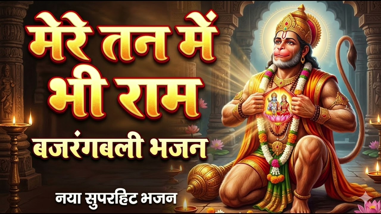 मेरे तन में भी राम मेरे मन में भी राम | Hanuman Bhajan | Ram Bhajan | Bajrangbali Bhakti Song