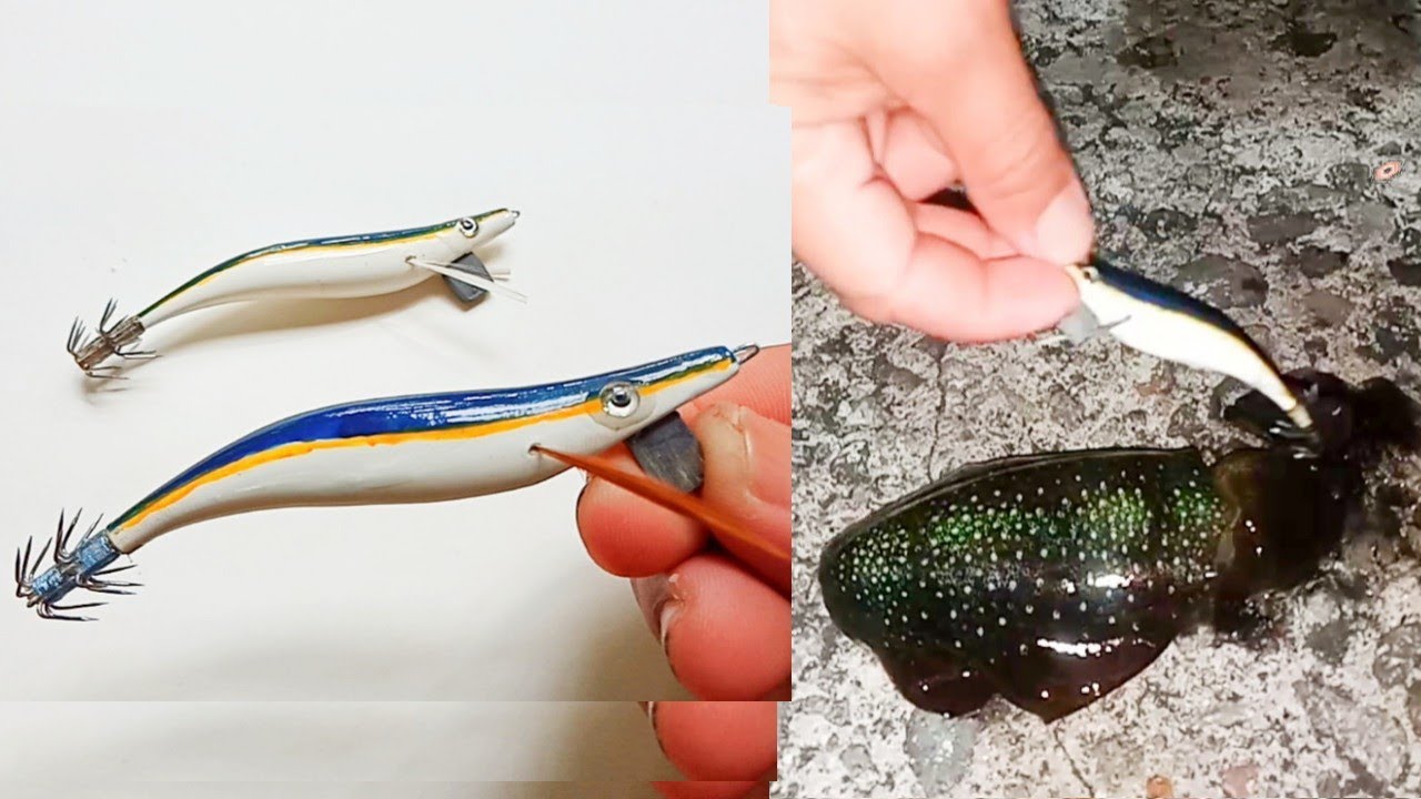 DIY SQUID LURE NEW DESIGN/ PANGNUKOS ( tutorial )