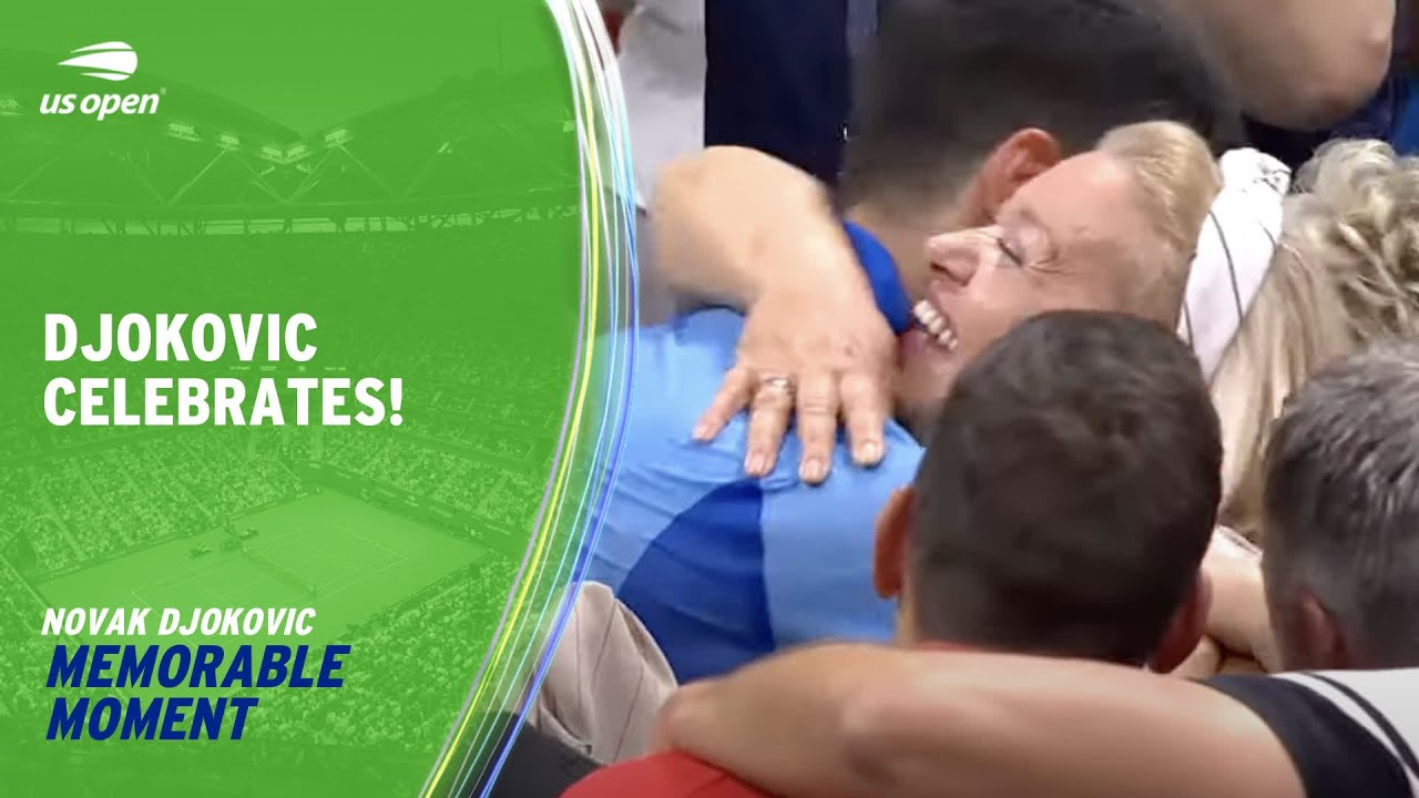 Novak Djokovic Celebrates 24th Grand Slam Title With Family | 2023 US Open
