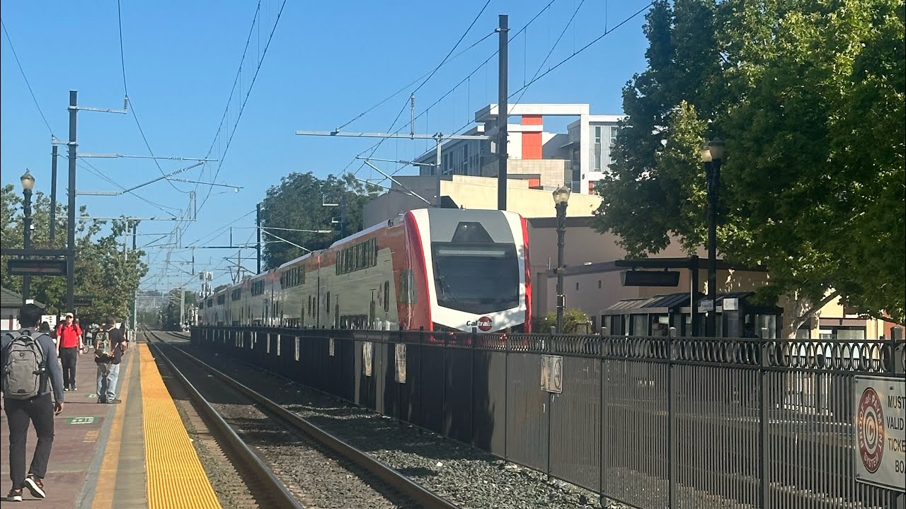 Some Caltrain EMU Action in Redwood City