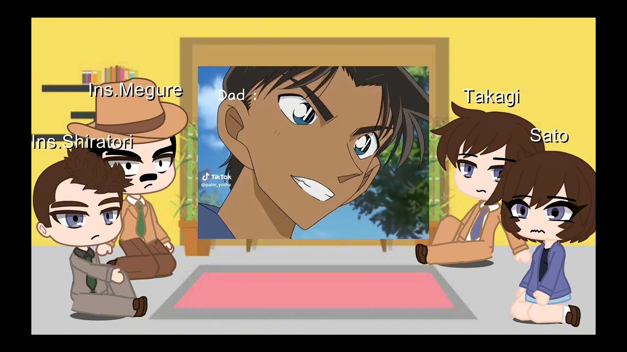 detective conan police react to conan/shinichi x heiji/ me pov🤣🤣🤣