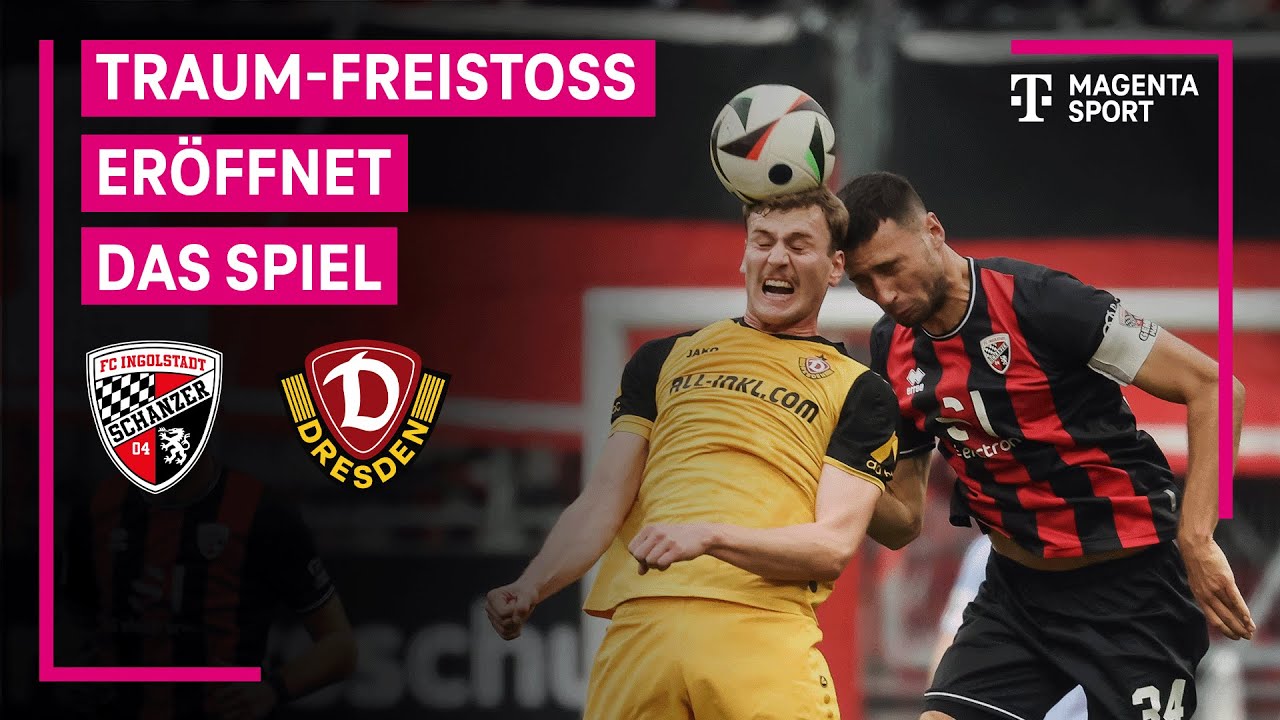 FC Ingolstadt 04 - SG Dynamo Dresden, Highlights mit Live-Kommentar | 3. Liga | MAGENTA SPORT