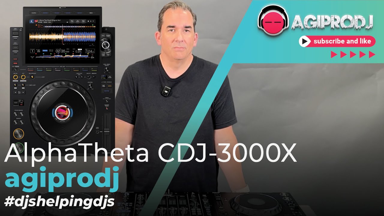 AlphaTheta CDJ3000X Quick Overview | agiprodj.com