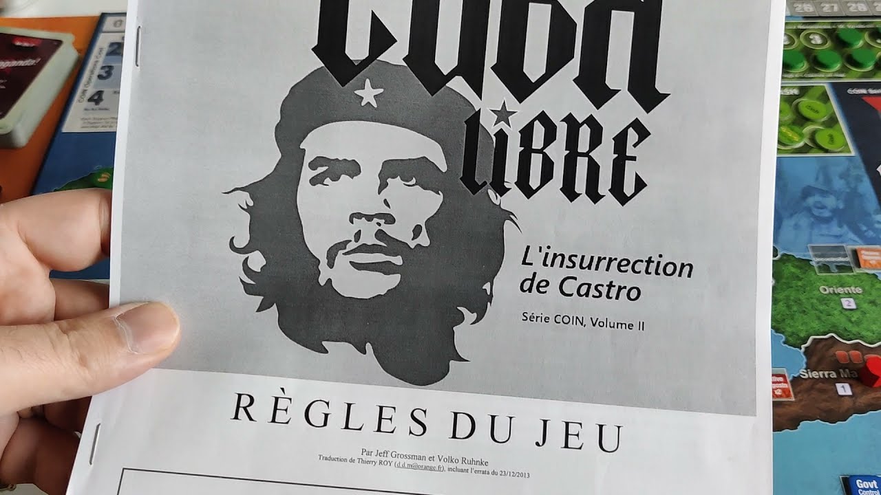 Cuba Libre, GMT games [Review], 3 third printing FR Explications et avis