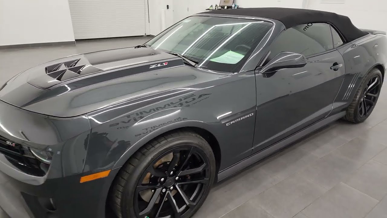 2015 CHEVROLET CAMARO ZL1 CONVERTIBLE 6 SPEED ASHEN GRAY 4K WALKAROUND 13954Z SOLD!